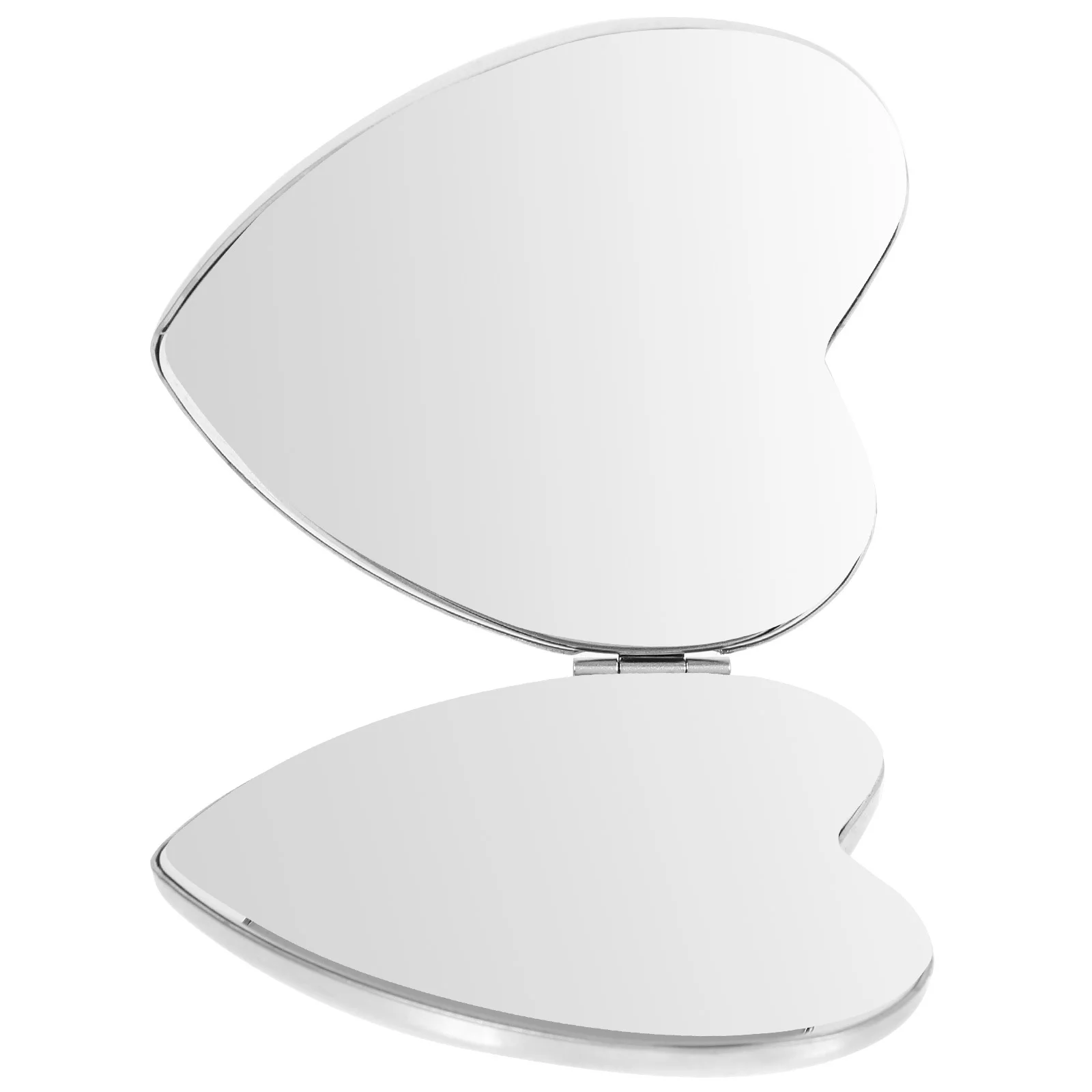 

Double Sided Heart Shape Mirror Compact Folding Travel Mirror Portable Makeup Touch Up Tool for Women and Girls