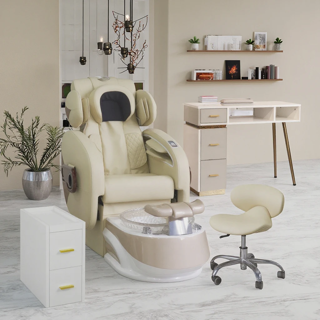 

Мебель для салона красоты, роскошный спа-педикюрный стул для ног, маникюрный стол и набор стульев для ногтей