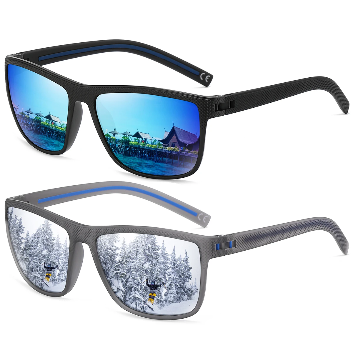 Supkley UV-beständige Lauf brille Outdoor-Sport Sonnenbrille Männer Frauen Radfahren Angeln polarisierte Sonnenbrille – Detail 11