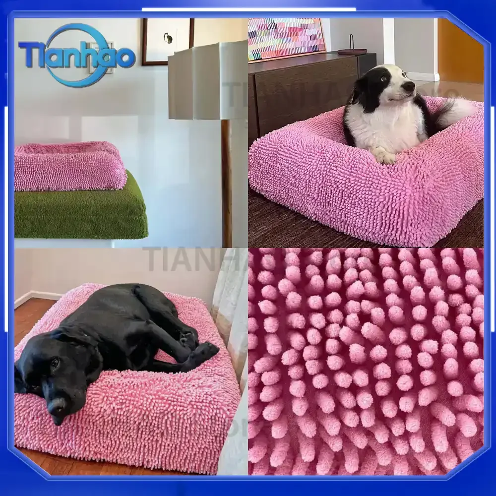 Warm Plush Pet Dog Bed Mat for Dogs Waterproof Customizable Dog Pad for Amazon Cross-border Sales