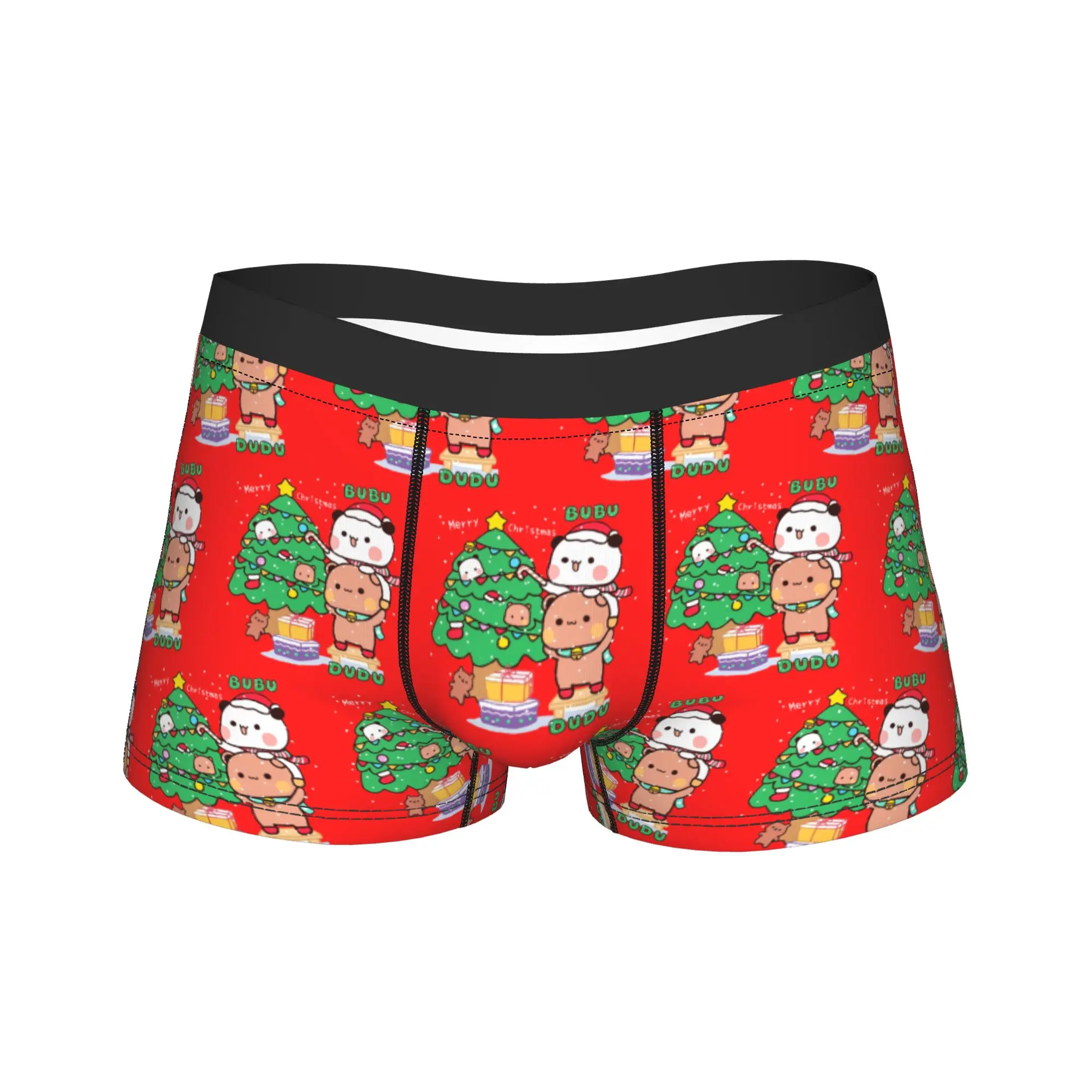 

Мужское нижнее белье с изображением панды и медведя, пара аниме, нижнее белье с героями мультфильмов Bubu и Dudu, забавные трусы-боксеры, шорты, мужские мягкие трусы, S-XXL