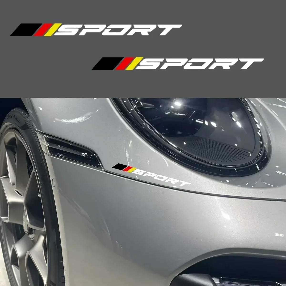 

2 шт./компл. модная наклейка «СПОРТ» — энергичный шрифт и полосы, съемная декоративная наклейка для багажа, гитары и школьных принадлежностей