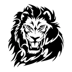 Car Stickers Personalized Creative Stickers Mighty Lions Wild Animals Car Decoration Waterproof and Sunscreen PVC 18*16cm