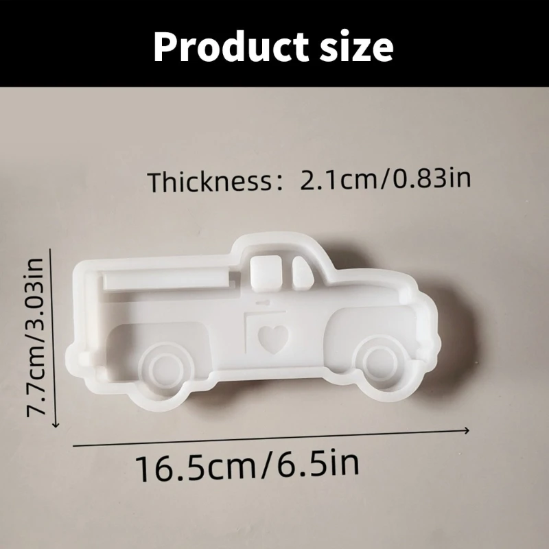 Силиконовая форма для грузовика, подходящая для уникального домашнего декора и предметов коллекционирования ручной работы