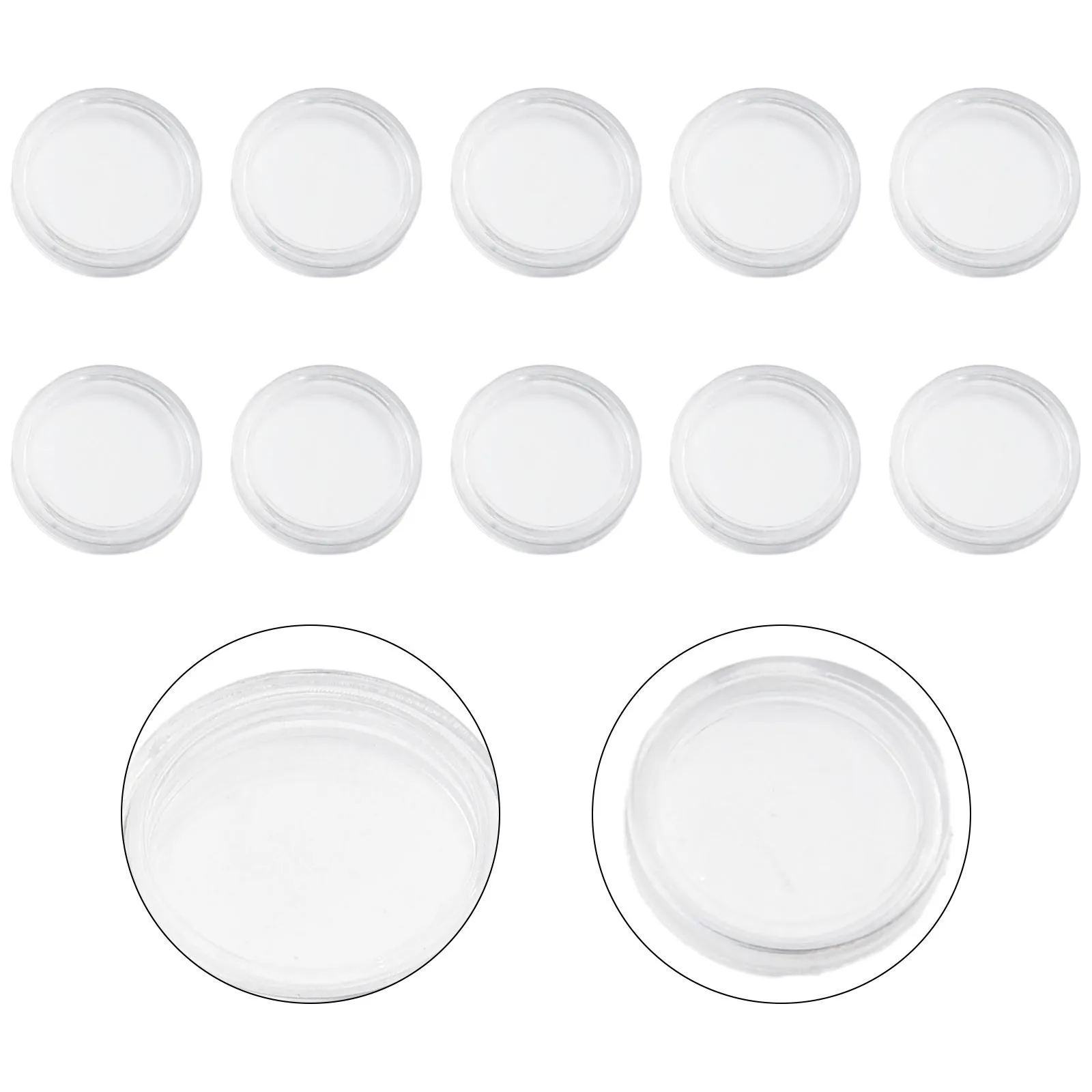 

Collectors Coin Capsule Holders Large 100pcs 16MM Applied Commemorative Plastic Round Small Supplies Practical