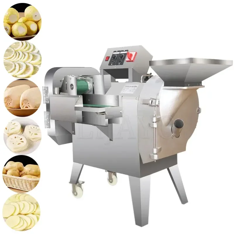 

Small Double Head Vegetable Cutting Machine Slicer Shredder Dicer Stainless Steel Vegetable Cutter