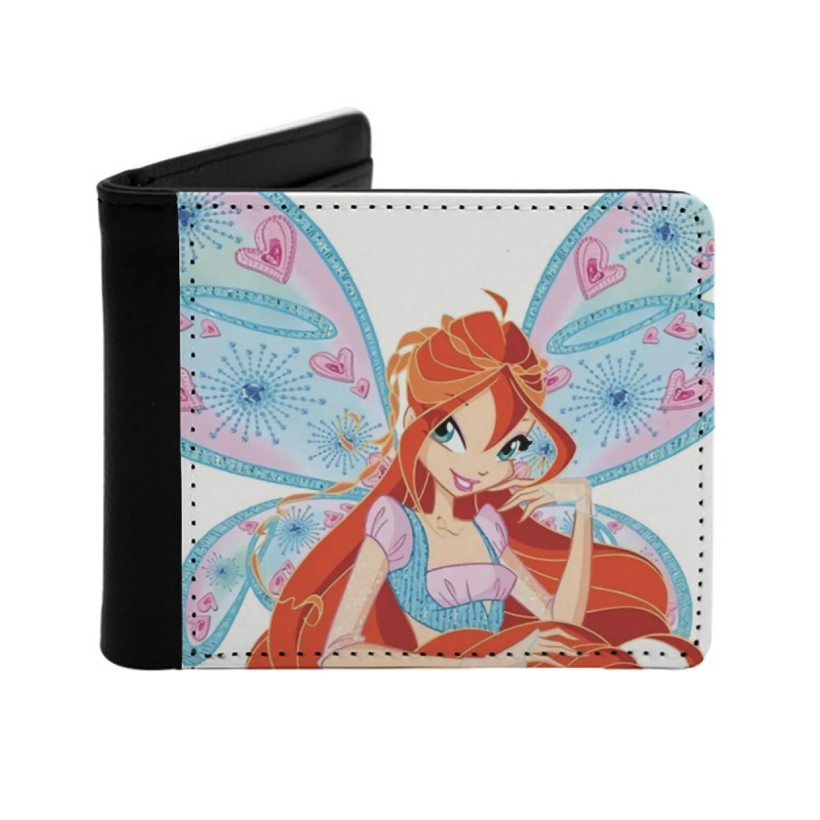 Bloom Believix New Print Wallet Short Men Wallets Credit Card Holder Purses Bloom Bloom Winx Bloom Bloom Fairy Bloom Believix