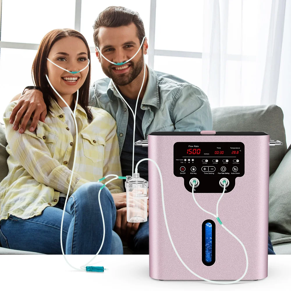 SUYZEKO Hydrogen Water Generator H2 Inhaler 1500ML Oxygen&Hydrogen Inhalation Machine for Health & Wellness