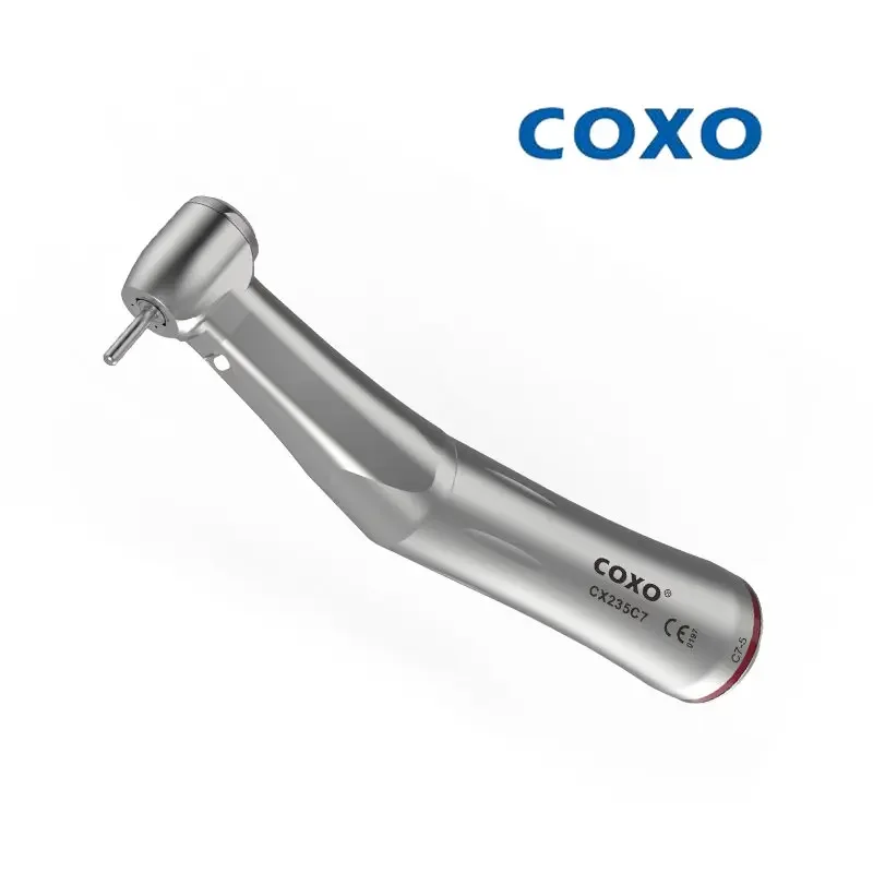 COXO CX235 C7-5S Dental Speed Increase Handpiece Air Turbine Tooth Cleaning Machine Whitening Equipment Contra Angle Handpiece