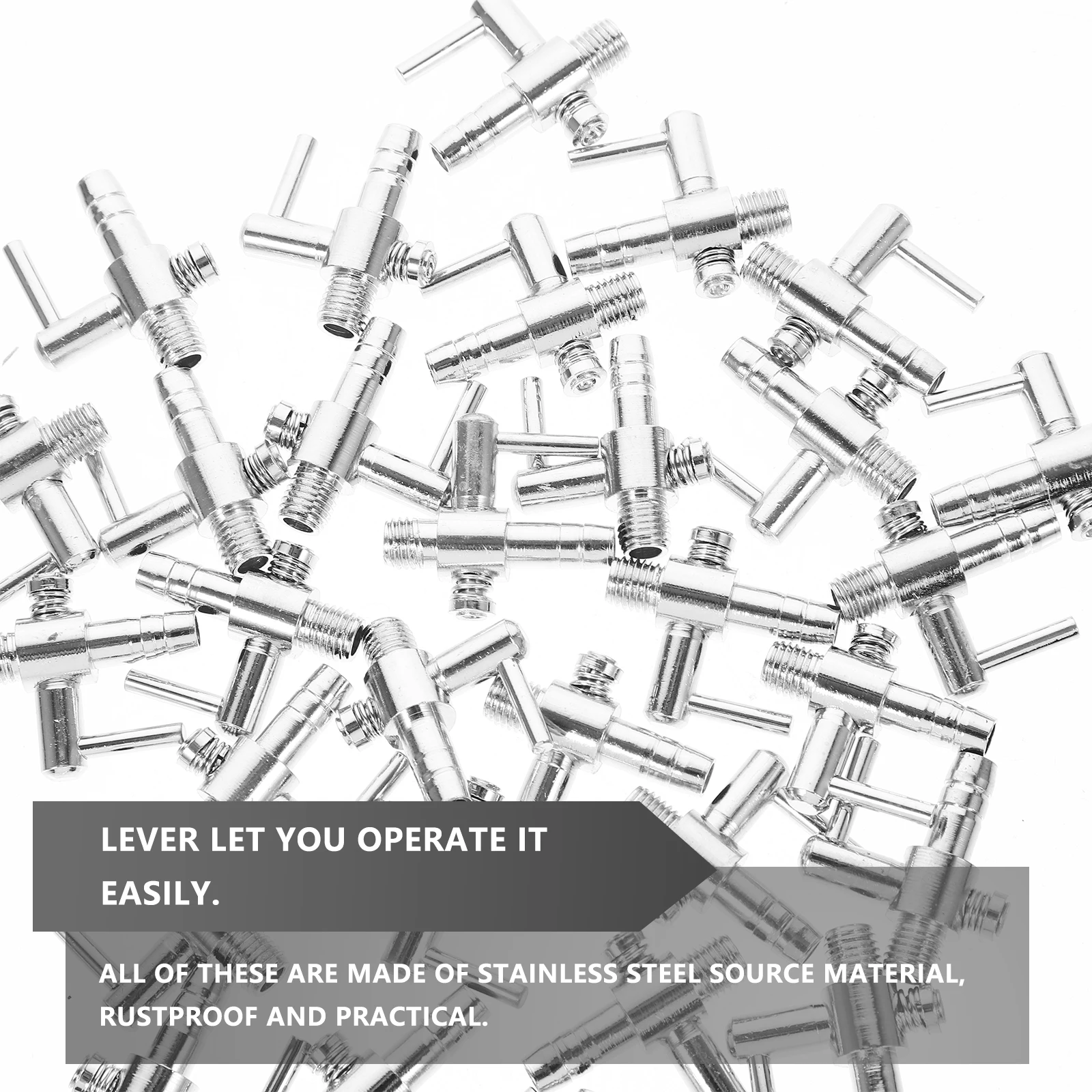 

30Pcs Air Pump Flow Lever Splitter Rustproof Oxygen Pump Joint for Aquarium Fish Tank Aeration System Distributor