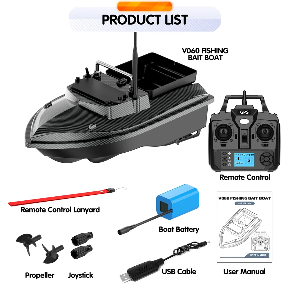 V020 V060 GPS قارب طعم صيد بطارية 7.4 فولت 13600 مللي أمبير 20000 مللي أمبير بطارية ل V060 160 نقطة GPS التعشيش قارب V050 قارب البطارية لعبة #1