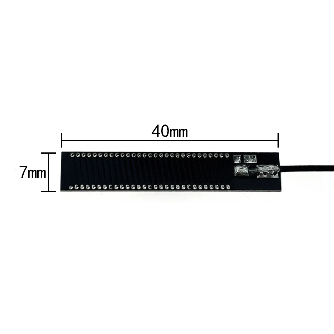 Внутренняя антенна PCB 433 МГц, беспроводной цифровой модуль, воздушный встроенный патч 40*7 мм, коннектор IPEX для пайки, оптовая продажа, 1 шт.