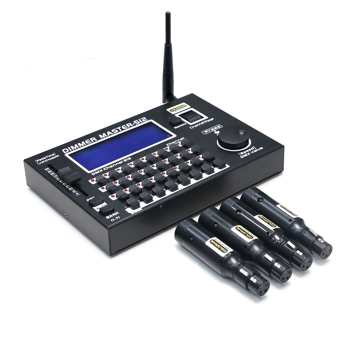 

New 512CH Wireless DMX Transmitter And Receiver DMX512 Light Controller For Stage Effect DJ Disco