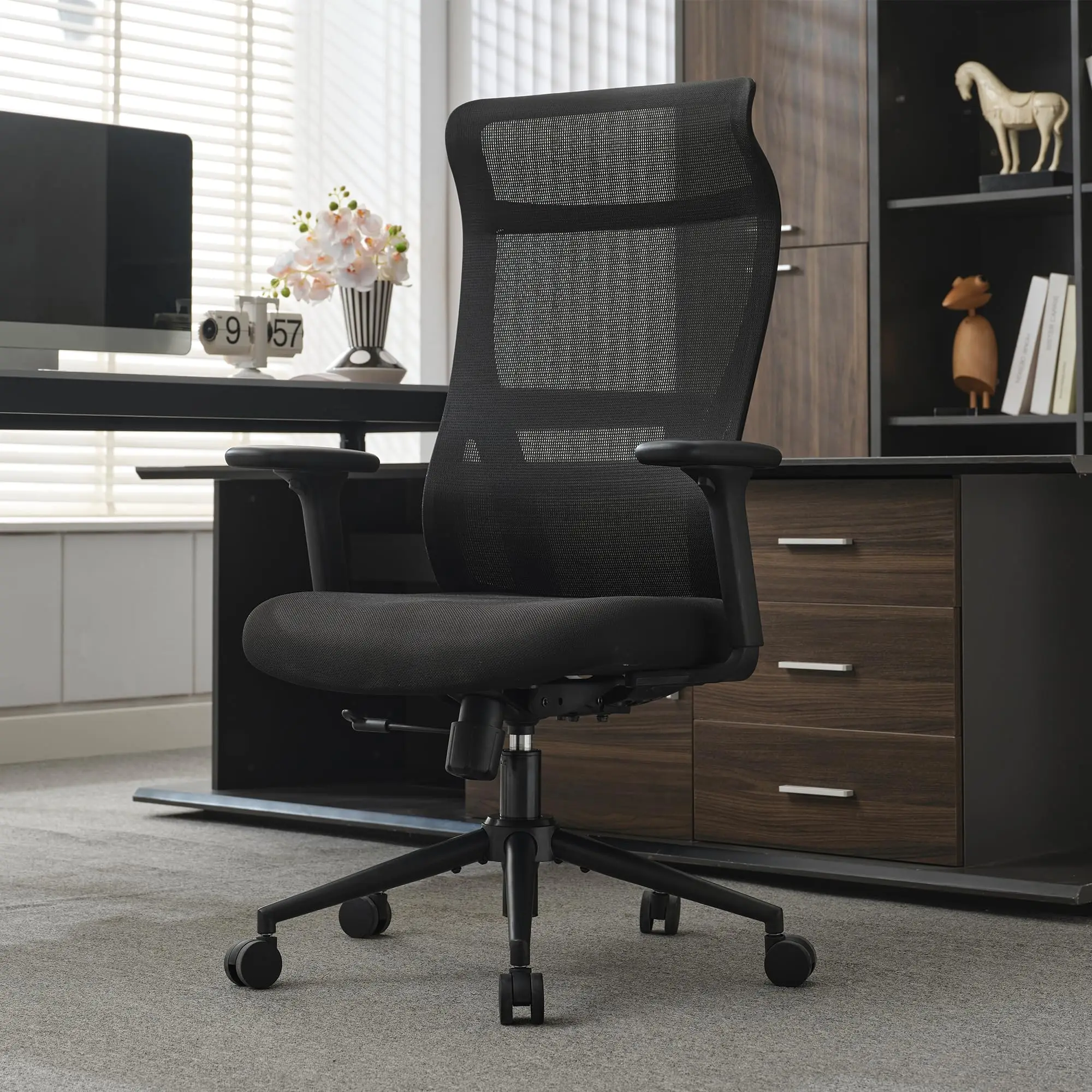 Free Shipping High Back Mesh Reclining Ergonomic Office Chair Swivel Computer Chair