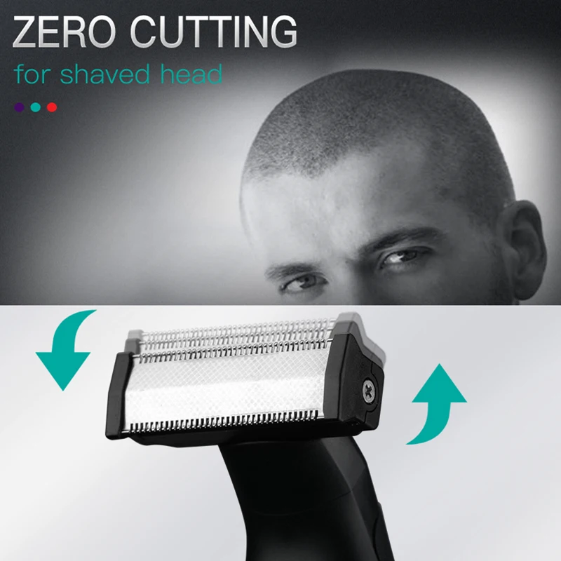 Professional Electric Shaver For Men Hair Trimmer Washable Beard Trimmer Rechargeable Electric Razor For Men Facial Body Shaving