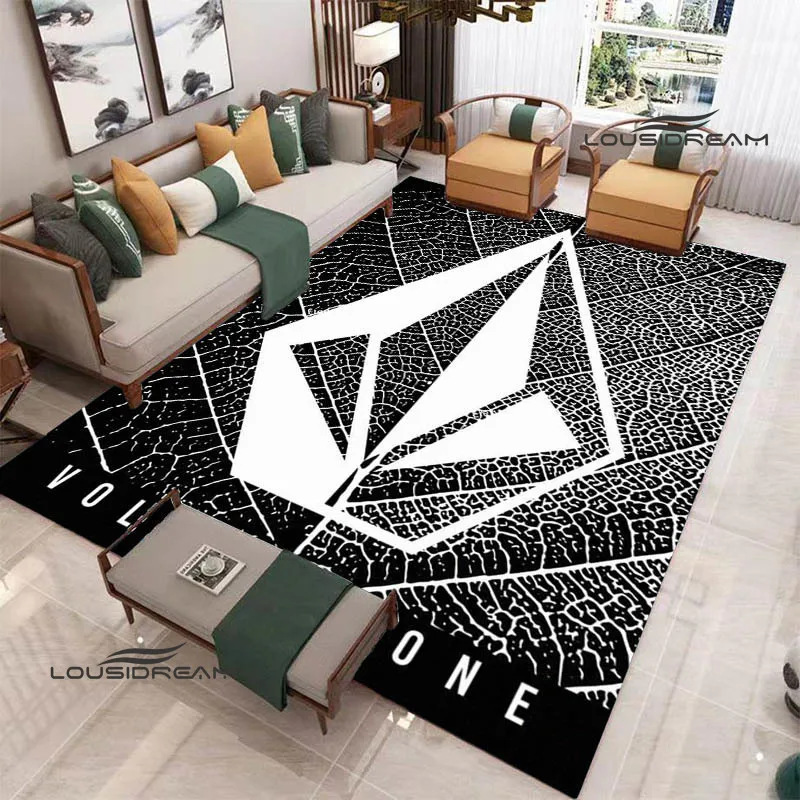 V-VOLCOM LOGO printed Carpet Non -slip carpet Yoga mat carpets for living room area rug Door pad bedroom decor birthday gift