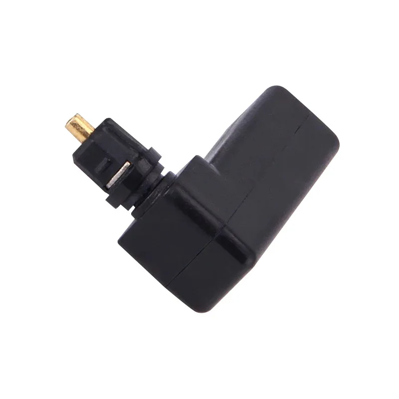 Wholesale Toslink 90 Degree Optical Audio Cable Adapter Male to Female Right Angle 360 Rotates PC TV DVD Stereo Optical Cable