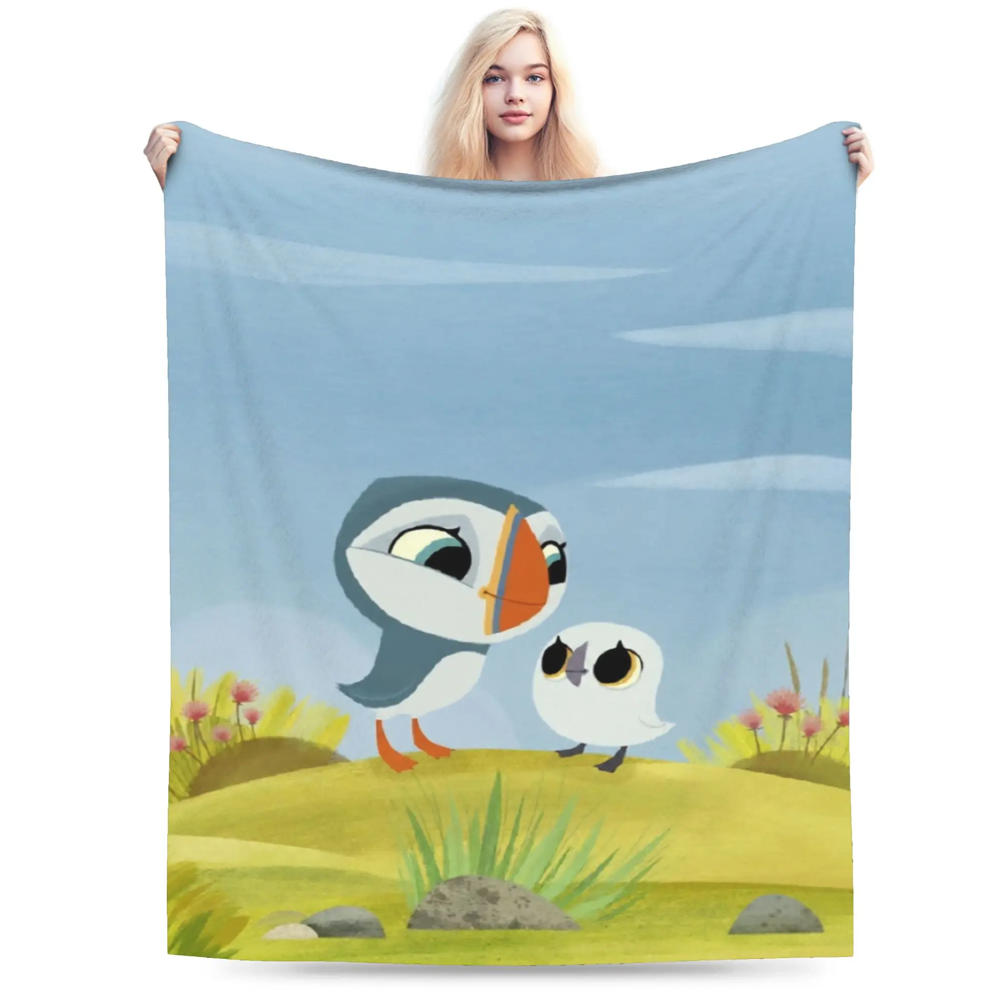 Puffin Rock Oona Baba  Blankets Fleece  Relax Ultra-Soft Throw Blanket for Sofa Bedding Throws