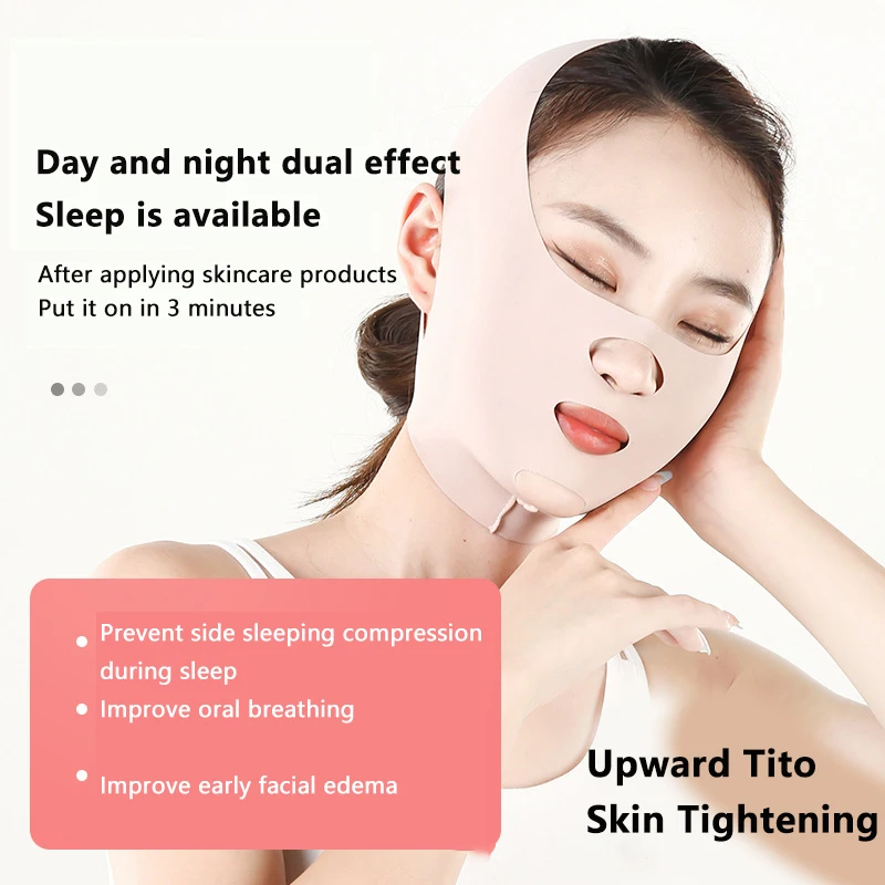 NUOVO Mento Guancia Benda Dimagrante V Shaper V Linea Maschera di Lifting Del Viso Anti Rughe Cinghia Fascia Maschera Per Dormire Strumenti di Cura di Bellezza