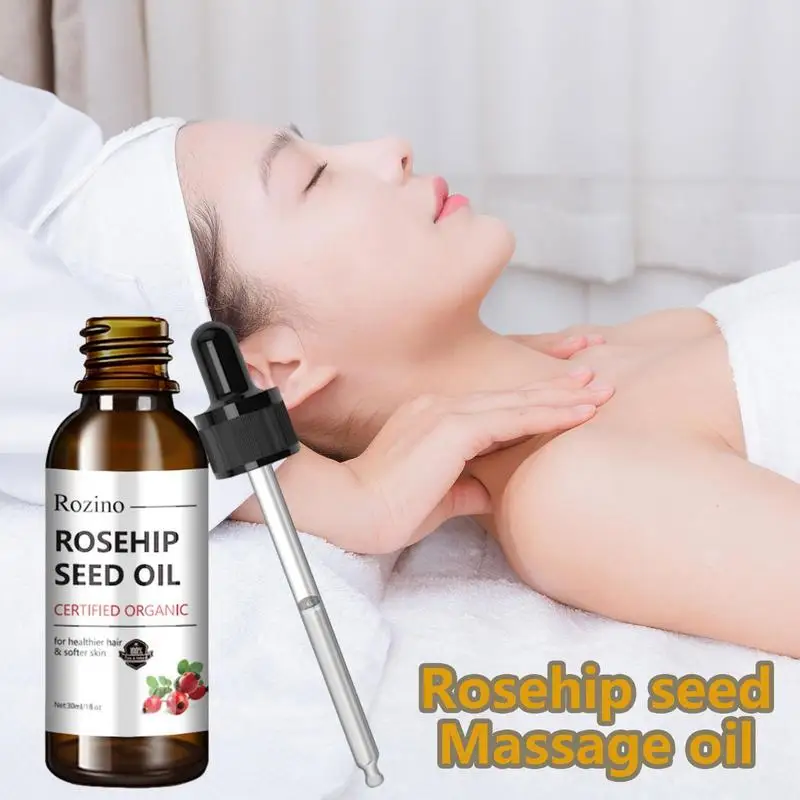 100% Natural Organic Rose Hip Oil Massage Face and Body Oil Relaxing Moisturizing Hydrating Best Skincare Control Product