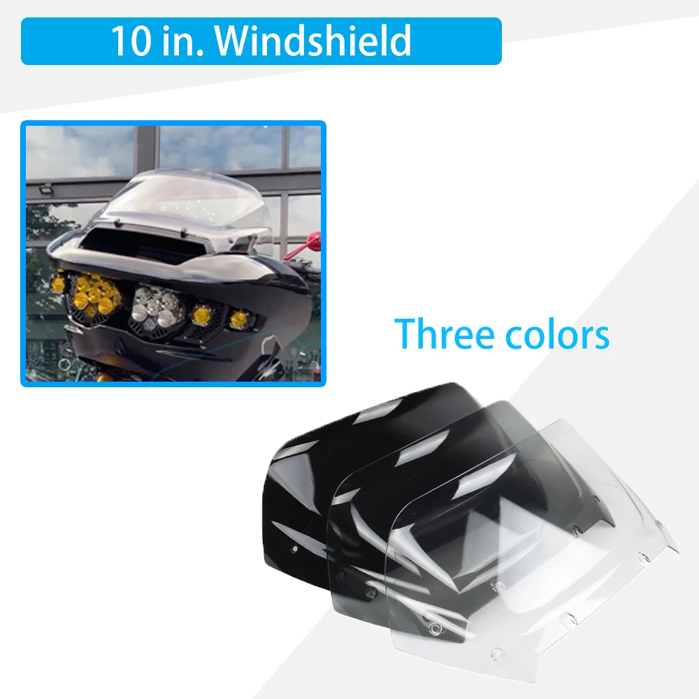 

For Harley 2023 2024 TOURING CVO 121 117 Road Glide STFLTRXSE New 10-inch motorcycle windshield accessories Wind Deflector