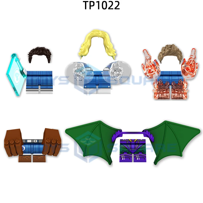 The Action Figures Gloves Wings Weapons Legs Hair Model Blocks MOC Bricks Set Gifts Toys For Children TP1022