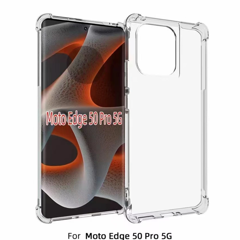 Clear Shockproof Phone Case For Motorola Moto Edge 30 Fusion 20 lite 40 Neo 50 Pro G8 G9 Plus Play Power Silicone Cover TPU Capa