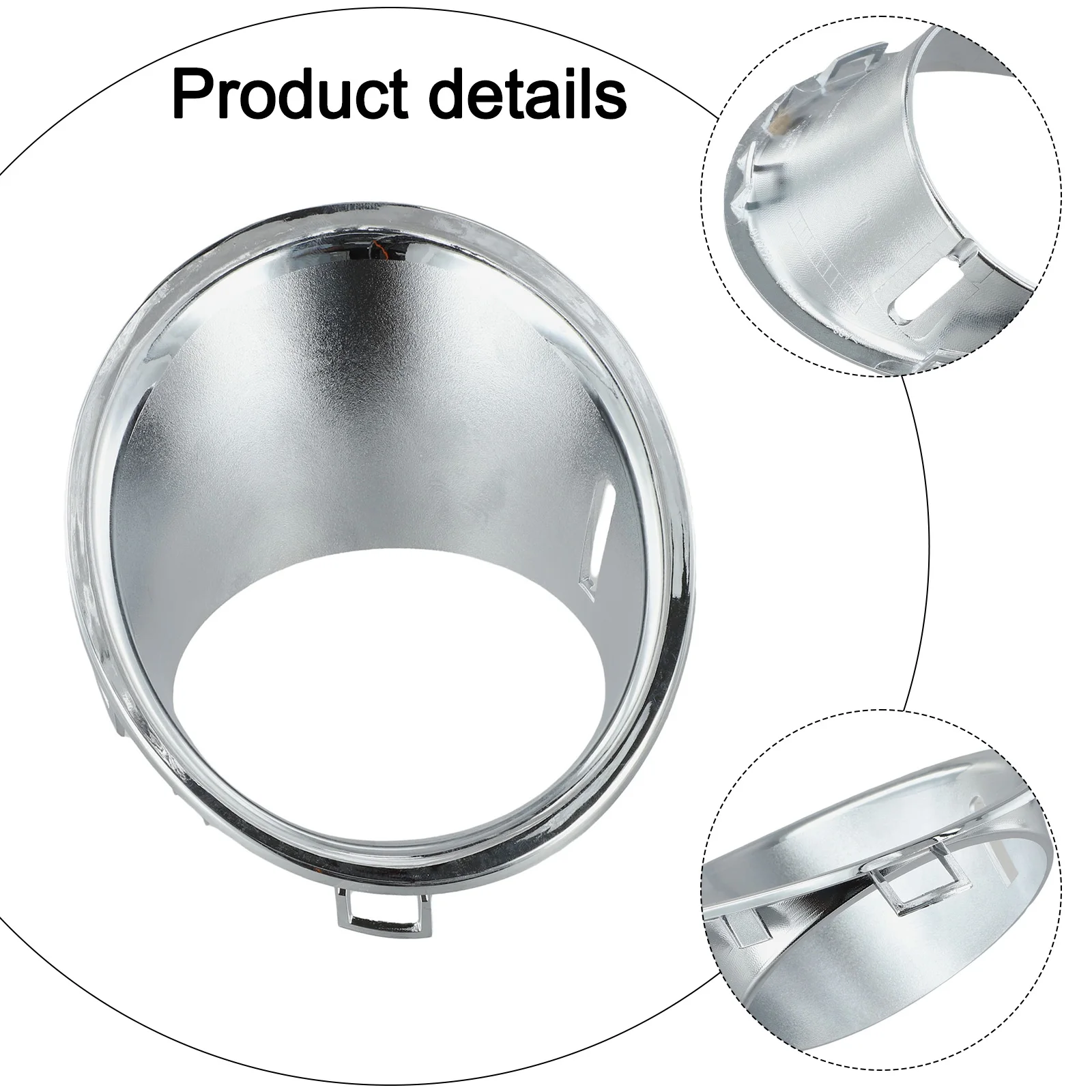 

Easy Installation Fog Lamp Cover Grille Fog Lamp Cover High-strength Durability Modern Sporty Look Perfect Fitment