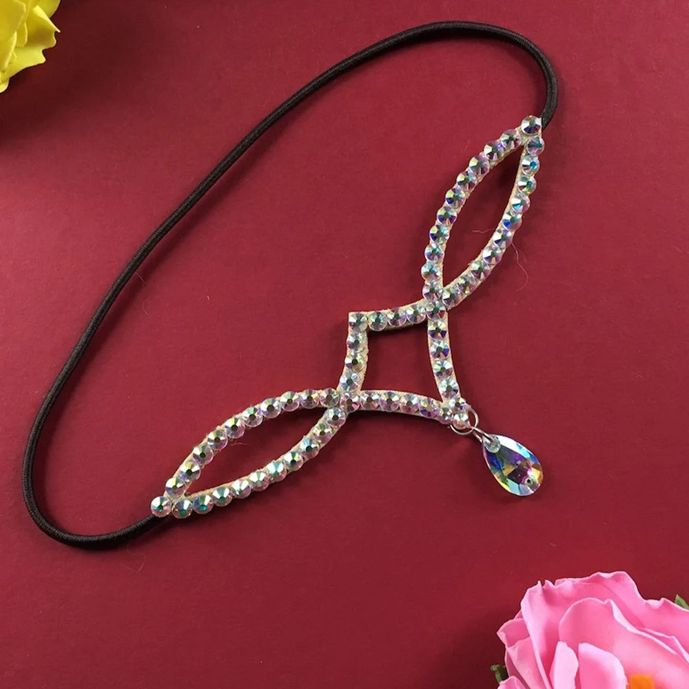 Stonefans AB Pendant Headpiece Wedding Dragqueen Christmas Jewelry Dance Ballroom Costume Headwear Decoration Girl Newe Fashion