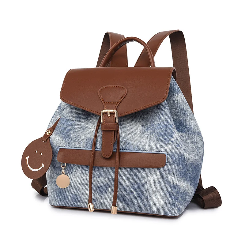 New Spring Collection: Retro Color-blocking Handbag, Multifunctional, Stylish, Versatile, with a Niche Design, Travel Backpack
