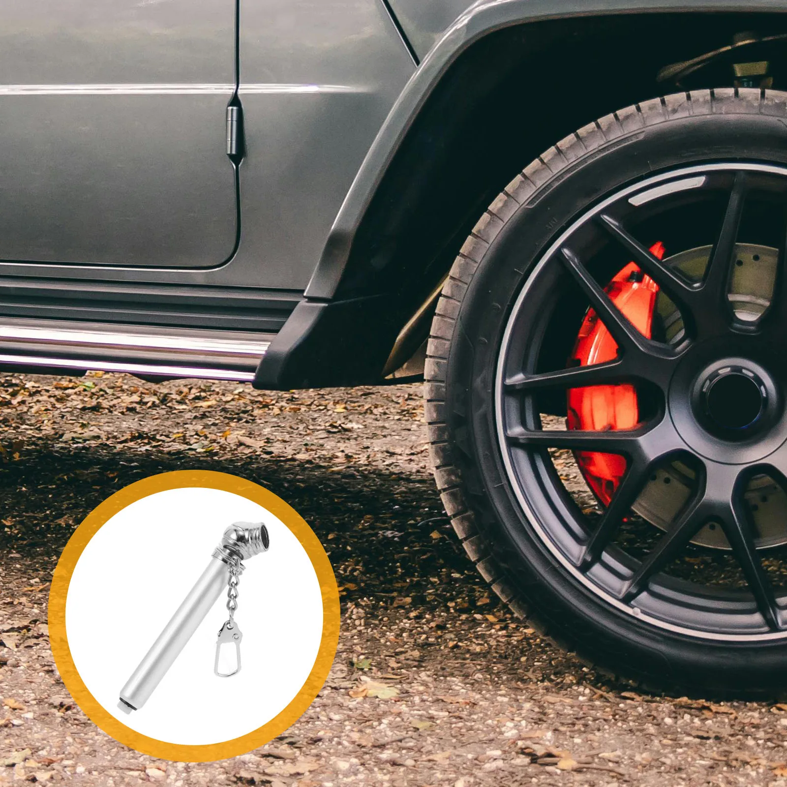 

Tire Pressure Monitoring Pen 10-50 psi Accurate Measurement Portable Metal Car Bicycle Gauge Easy Operation Gift