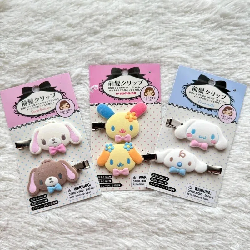 Kawaii My Melody Hairpins Cartoon Cute Sugarbunnies Kuromi Hair Clips Sweet Girls Bangs Side Clip for Best Friend Birthday Gift view 2