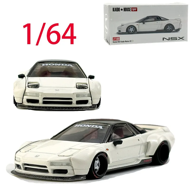 

KAIDOHOUSE &MINIGT Литая под давлением модель автомобиля из сплава Honda в масштабе 1/64 Honda NSX NA1 Kaido V2 # 148 игровых транспортных средств, игрушки для мальчиков, оригинальная коробка