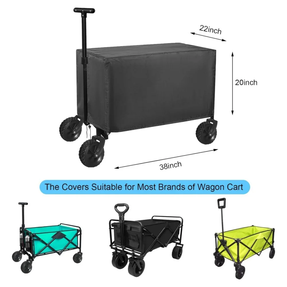

Dust Cover for Outdoor Vehicles Folding Camping Trailers and Food Carts 210D 420D Oxford Cloth with Full Length Zipper