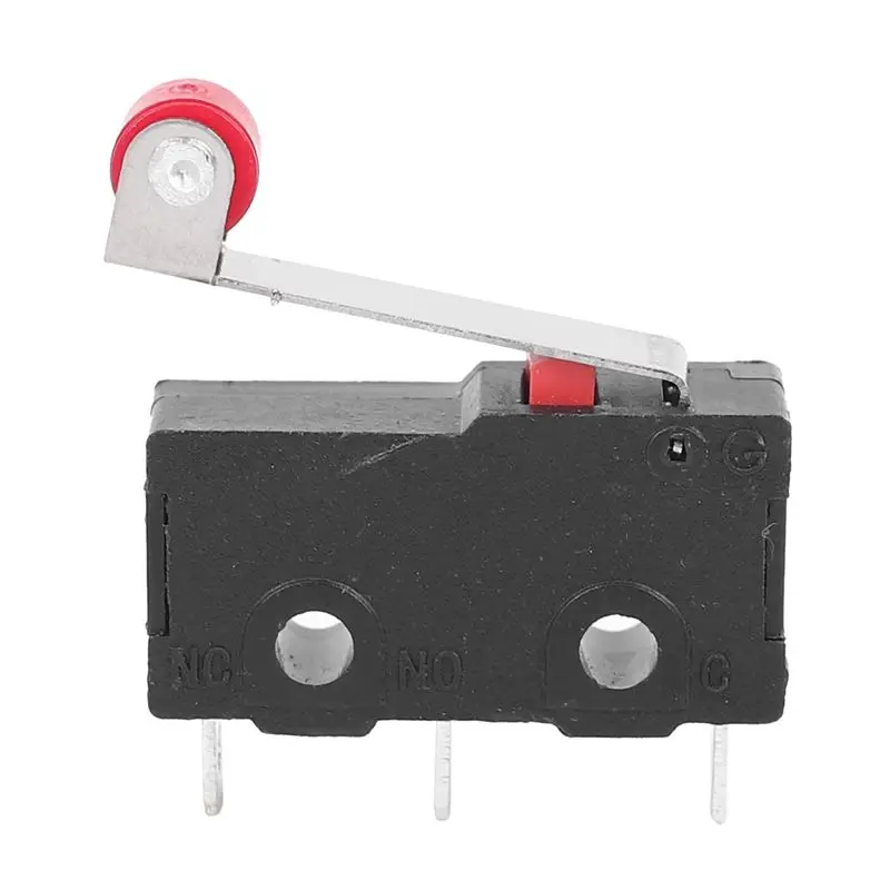 DT39 50 Pcs Mini Micro Limit Switch Roller Lever SPDT Snap Action Switch for Electronic Equipment