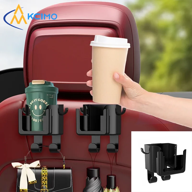 

Kcimo Многофункциональный автомобильный держатель для сидений, подстаканник для бутылки с напитками, подвесной органайзер, авто крючок для хранения, держатель для телефона, автомобильные аксессуары