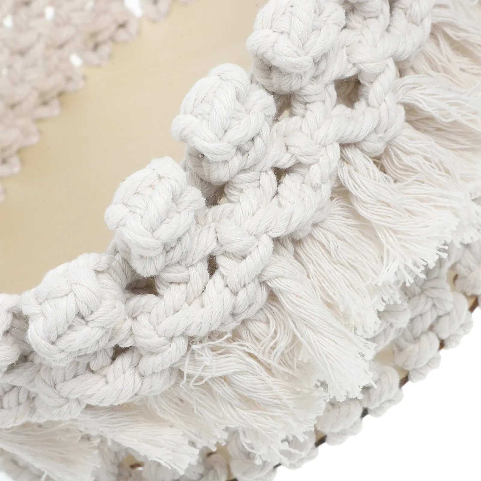 

Плетеная корзина для хранения из хлопкового шпагата ручной работы, в скандинавском стиле, маленький настольный органайзер для мелочей, плетеный контейнер для хранения