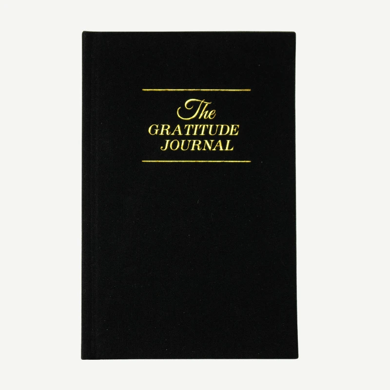 gratidao diario registro de vida ingles notebook preto e branco bronzeamento capa resumo diario para melhorar a felicidade 136x210 mm a5 01