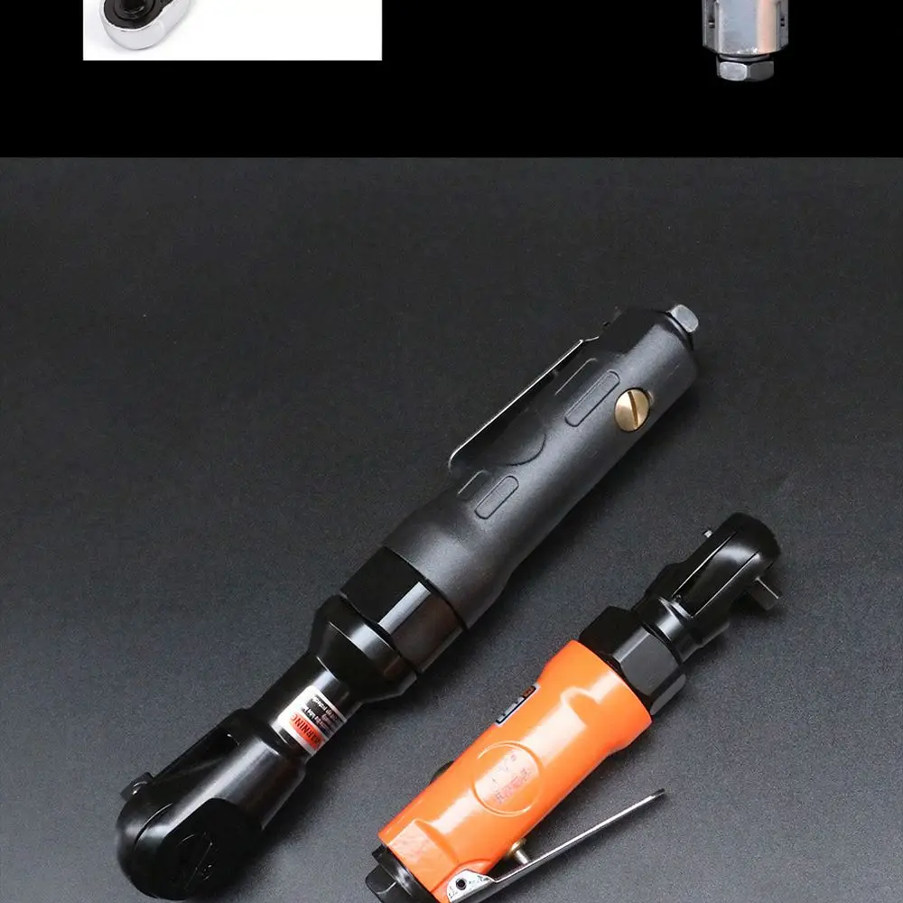 Compact 90 Degree Air Ratchet Wrench 1/2 Inch Drive Pneumatic Tool For Narrow Space Mechanical Repair Automotive Work