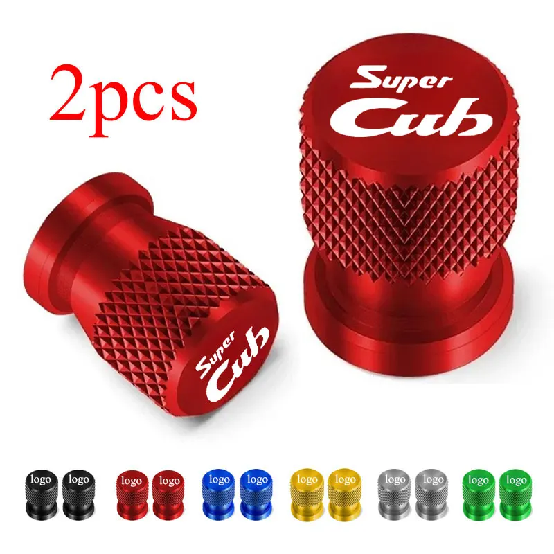 2Pcs 2025 new For Honda Super CUB C70 90 110 C125 Motorcycle Accessories Tire Valve Air Port Stem Cover Caps