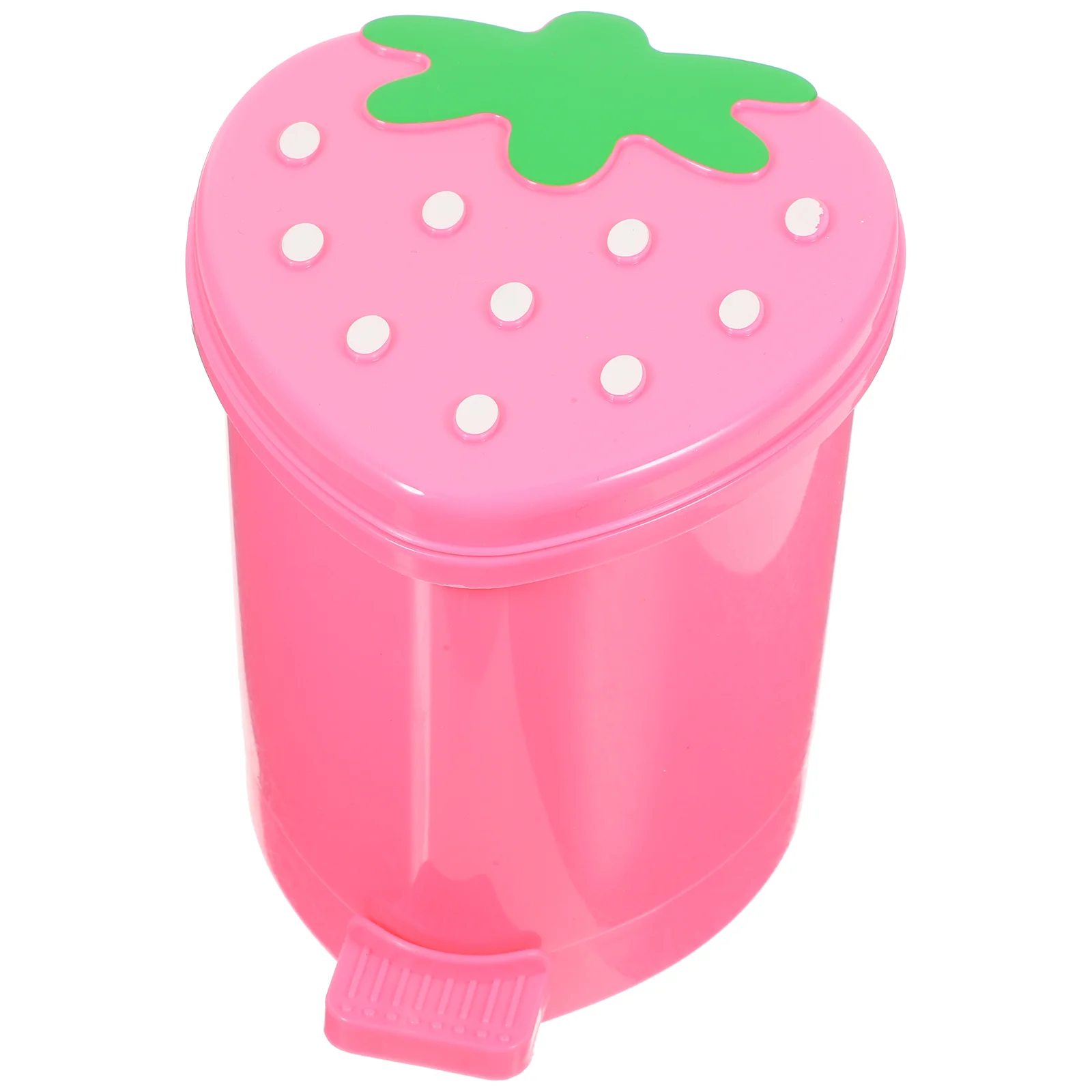 Desktop Trash Can Office Dormitory Bin Garbage Strawberry Shaped Small Decorate