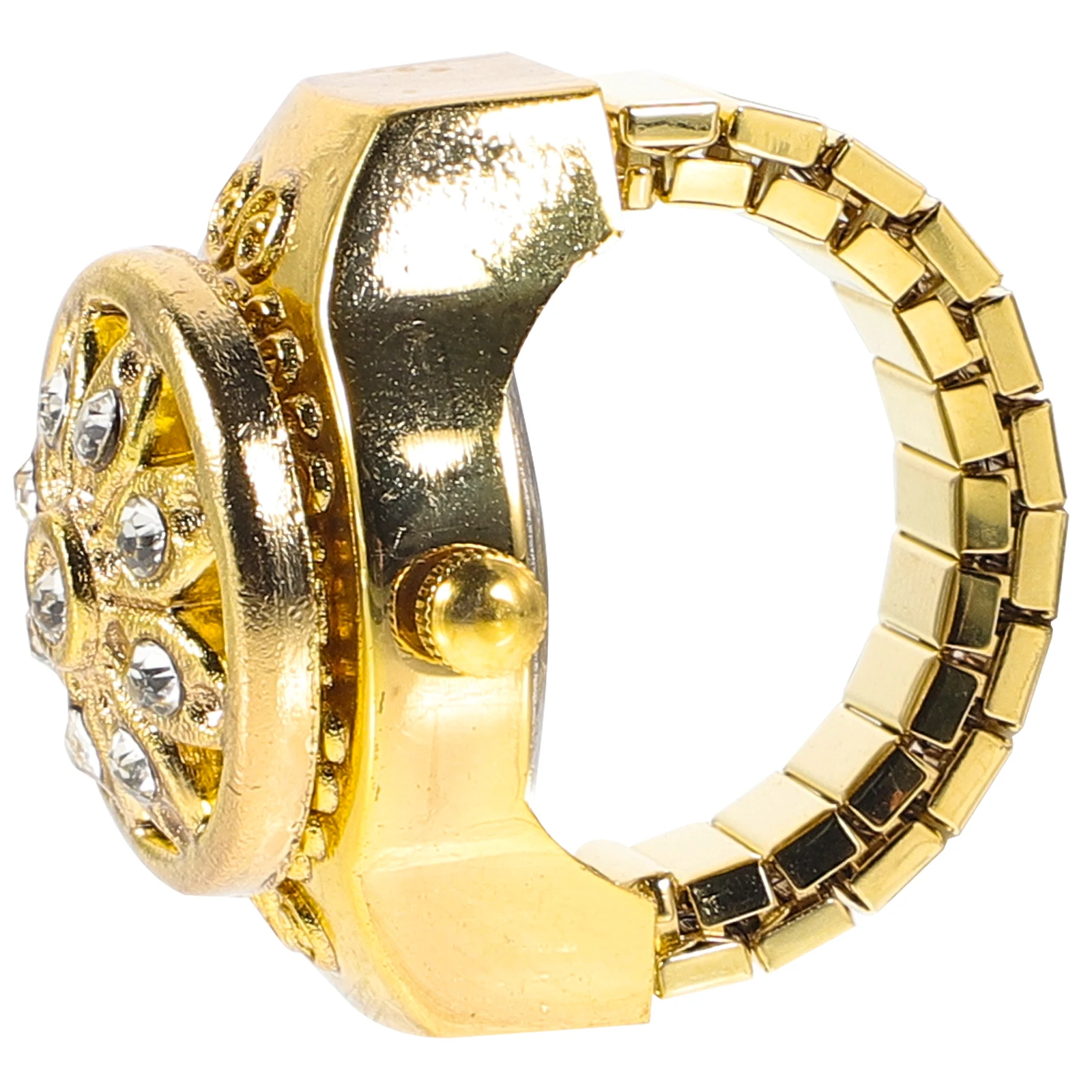 

Retro Ring Watch Finger Analog Watches Fashion Mens Decorative Small Metal for Women's Design