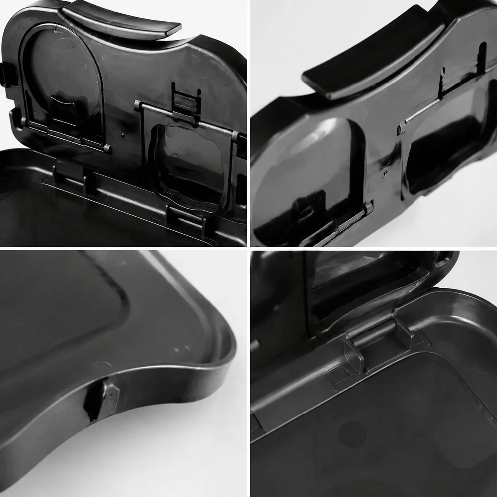 Foldable Car Back Seat Dining Table & Cup Holder Rack, Rear Seat Food Tray with Drink Storage, Chair Back Mount