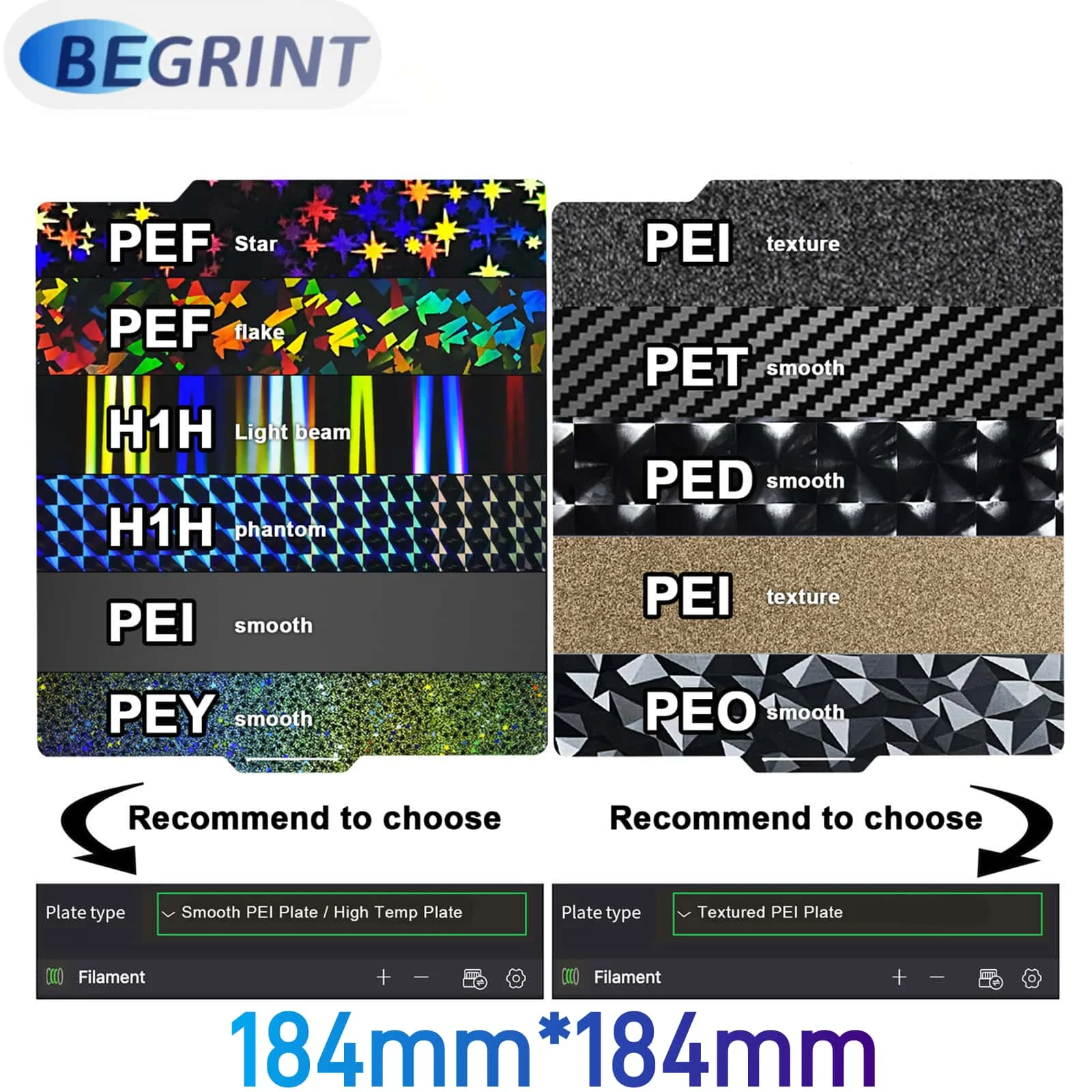 

Do Bambu Lab A1 Mini Drukarka 3D Płytka dwustronna PEO PET Magnetyczna blacha stalowa PEI Do A1 Mini Bambu Lab PEY Podgrzewane łóżko