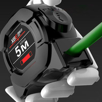 5/7.5/10M Metric Measuring Tape Self Locking Fluorescent Steel Tape Measure High Precision Wear-resistant Ruler Measuring Tools