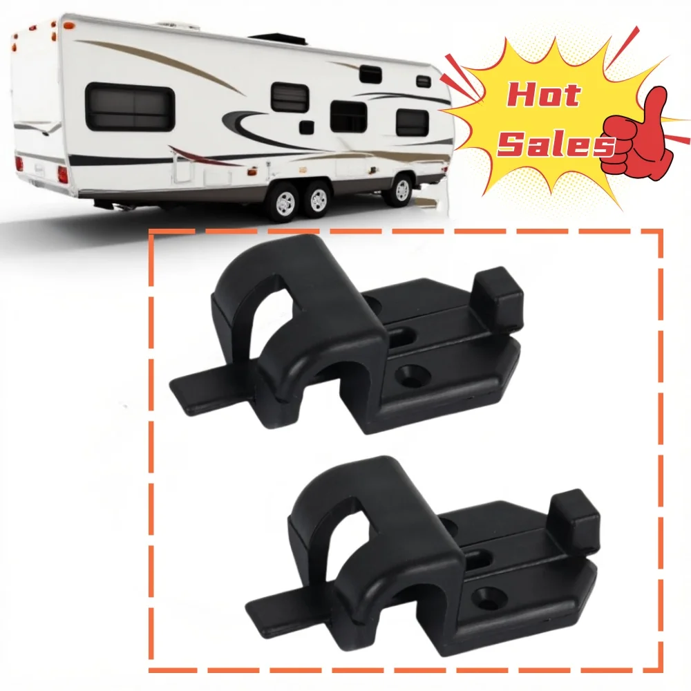 

2 шт., черный кронштейн для направляющего стола, безопасный фиксатор, крючок для каравана, кемпера, путешествий, многофункциональный автомобиль, кемпинг, автомобильные аксессуары