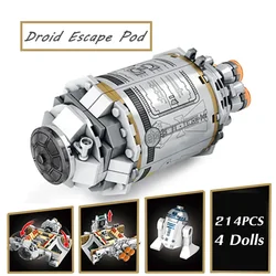 Space Droid Escape Pod pour enfants, StarFighters Battle, Sunshine Skip Speeder, Model importer, Night Brick Toys, peuvGift