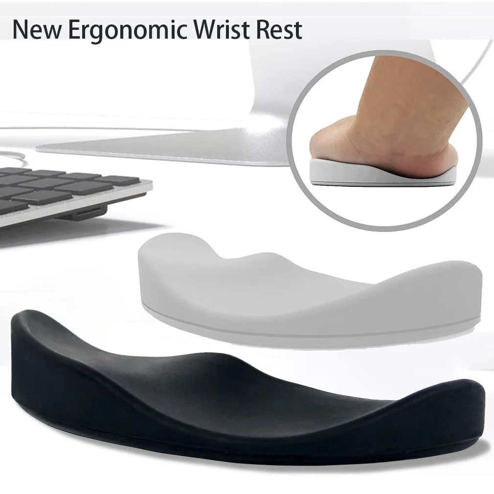 New Ergonomic Mouse Wrist Rest Palm Wrist Support Pad Relief Sliding Gliding Wrist Pad Moves Mice for Office Work Gaming Coding