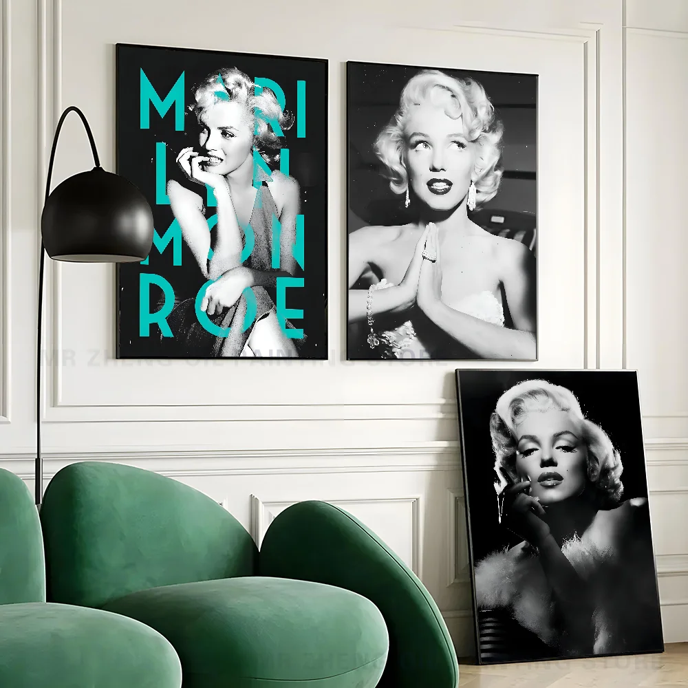 Vintage Marilyn Monroe Poster Paper Print Home Living Room Bedroom Entrance Bar Restaurant Cafe Art Painting Decoration