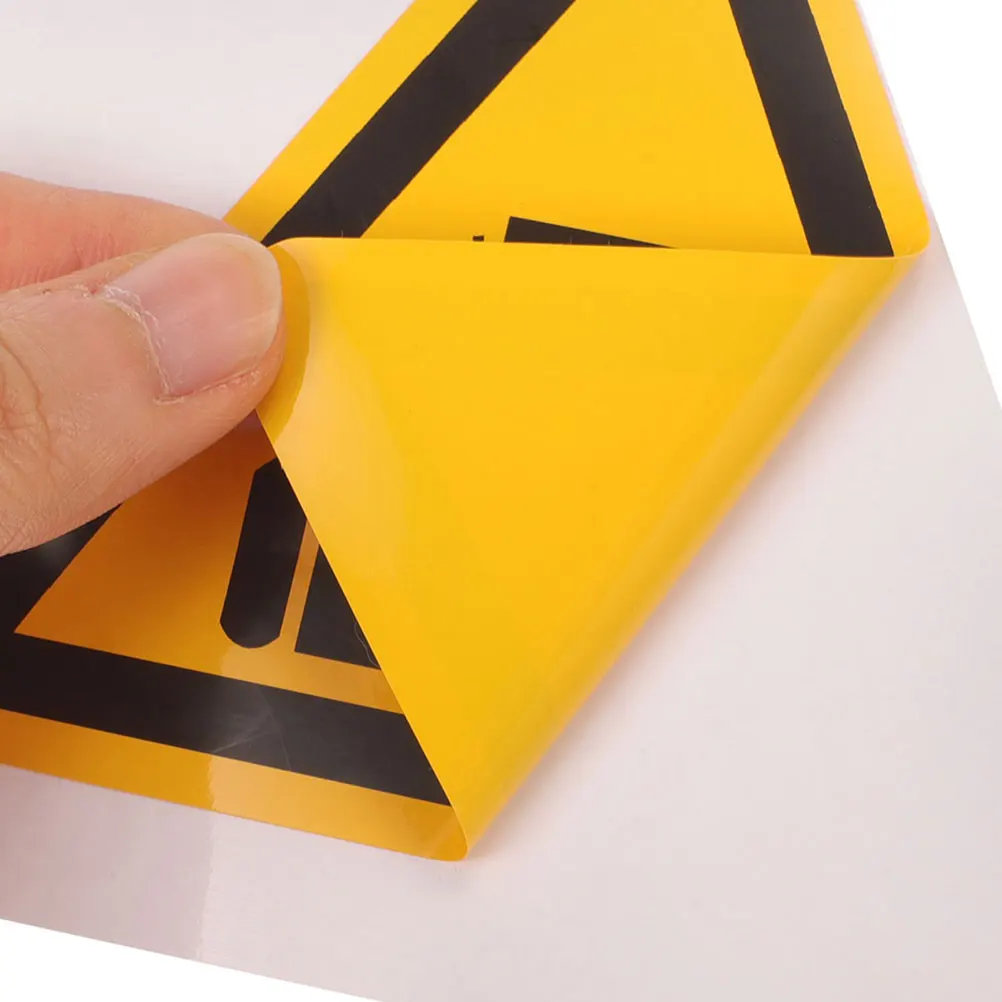 4pcs Warning Stickers Safety Sign For Low Ceiling Watch Your Head Triangle Decal Machine Equipment Adhesive Caution Label